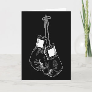 Silhouette boks handschoenen boksen kickboksen spo kaart
