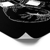 Silhouette boks handschoenen boksen kickboksen spo poster (Hoek)