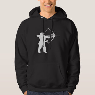 Silhouette Boogschutter Speler Boog En Pijl Schiet Hoodie
