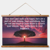 Silhouette-boom met een mooie oceaanzon hangend wandkleed (Voorkant)