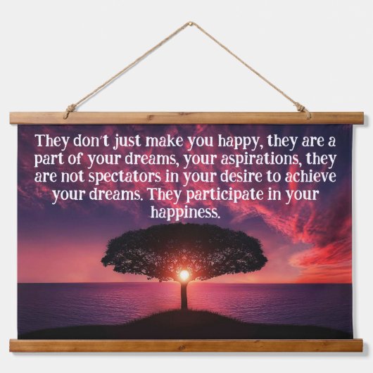 Silhouette-boom met een mooie oceaanzon hangend wandkleed (Voorkant)