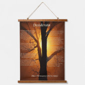 Silhouette-boom met een mooie oranje zonsondergang hangend wandkleed (Voorkant)