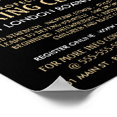 Silhouette Boxing Match, Boxing Class Advert Poster (Hoek)