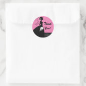 Silhouette Bride Dank u Vrijgezellenfeest Sticker (Tas)