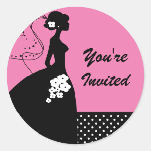 Silhouette Bride Vrijgezellenfeest Sticker