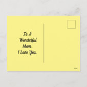 Silhouette Briefkaart voor moeder en kind (Achterkant)