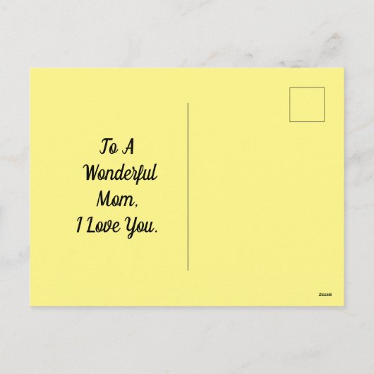 Silhouette Briefkaart voor moeder en kind (Achterkant)