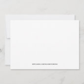 Silhouette bruiloft paar kaart (Achterkant)