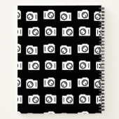 Silhouette camera wit patroon zwart notitieboek (Achterkant)