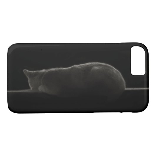 Silhouette Cat Foto Case-Mate iPhone Case (Achterkant (Horizontaal))