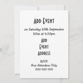 Silhouette Cat, gepersonaliseerd Kaart (Achterkant)