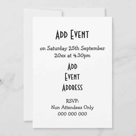 Silhouette Cat, gepersonaliseerd Kaart (Achterkant)