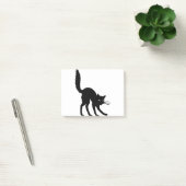 Silhouette Cat Halloween Black Cat Scared Angry Post-it® Notes (Kantoor)