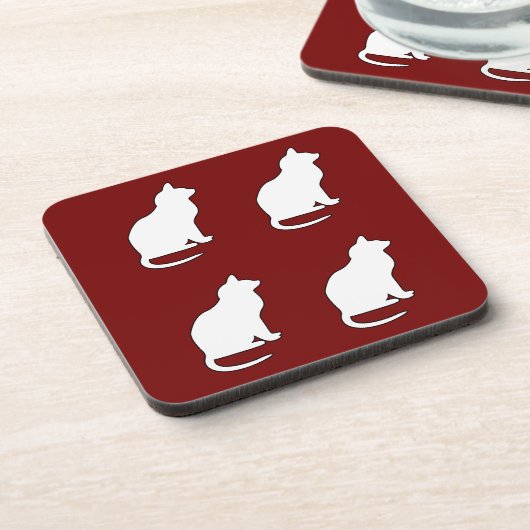 Silhouette Cats Bier Onderzetter (Linkerzijde)