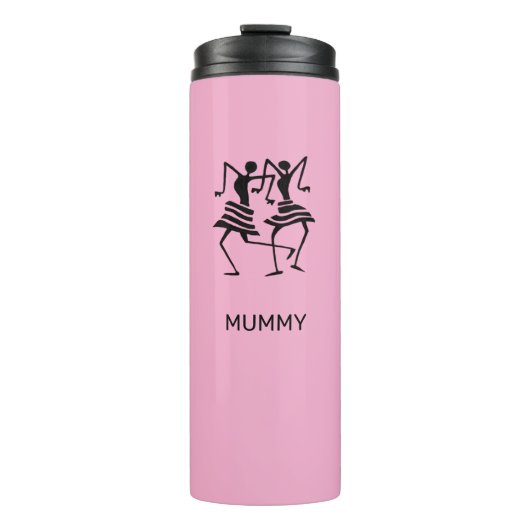 Silhouette Celebration Dance Mumm Pink Thermosbeker (Voorkant)