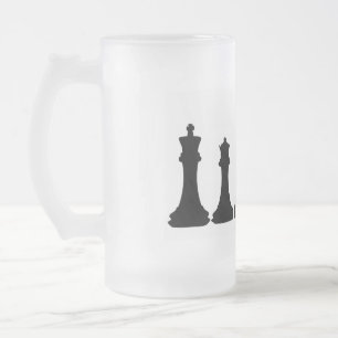Silhouette Chess Piecedman Matglas Bierpul