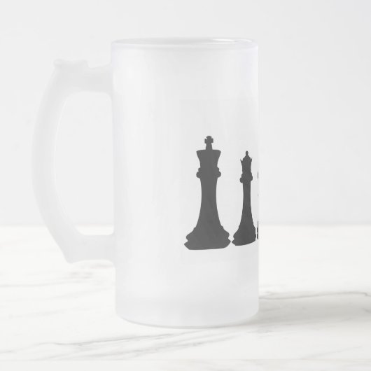 Silhouette Chess Piecedman Matglas Bierpul (Links)
