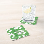 Silhouette Citroen Limoen Modern Trouwen Kartonnen Onderzetters (Insitu)