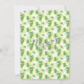 Silhouette Citroen Limoen Moderne Bruiloft Brunch Kaart (Achterkant)