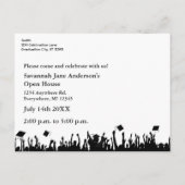 Silhouette Class of Senior Afstuderen Open House Uitnodiging Briefkaart (Achterkant)