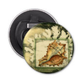Silhouette Conch Shell Button Flesopener (Voorkant)