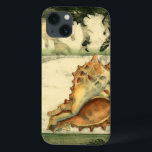 Silhouette Conch Shell iPhone 13 Hoesje<br><div class="desc">Blijf ontspannen met dit stuk hedendaagse kunst van Jennifer Goldberger. Haar collectie van seashell-kunst is ontspannen en inspirerend. Dit kunstwerk richt zich op een grote Conch-zeeslag omringd door groen koraalrif. Haal deze prachtige oceaankunst vandaag met een silhouet op je volgende product.</div>