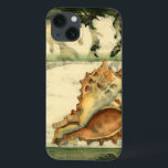 Silhouette Conch Shell iPhone 13 Hoesje<br><div class="desc">Blijf ontspannen met dit stuk hedendaagse kunst van Jennifer Goldberger. Haar collectie van seashell-kunst is ontspannen en inspirerend. Dit kunstwerk richt zich op een grote Conch-zeeslag omringd door groen koraalrif. Haal deze prachtige oceaankunst vandaag met een silhouet op je volgende product.</div>