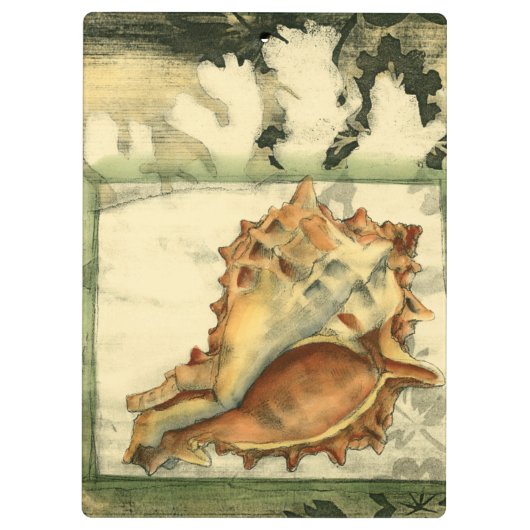 Silhouette Conch Shell Klembord (Achterkant)