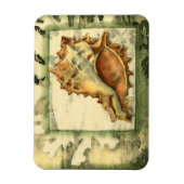 Silhouette Conch Shell Magneet (Verticaal)