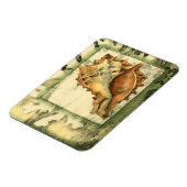 Silhouette Conch Shell Magneet (Linkerzijde)