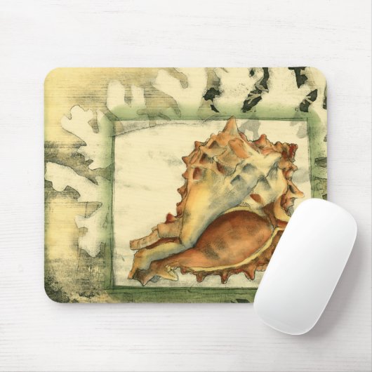 Silhouette Conch Shell Muismat (Met muis)