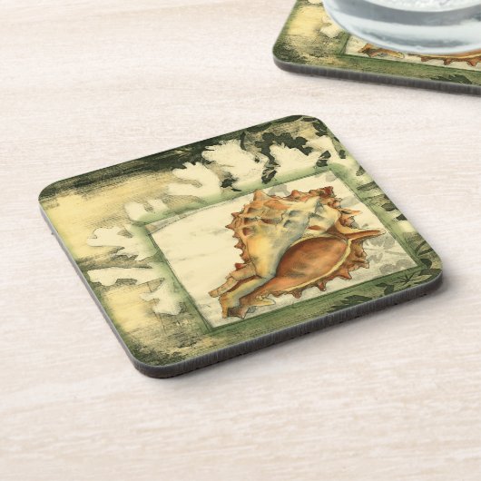 Silhouette Conch Shell Onderzetter (Linkerzijde)