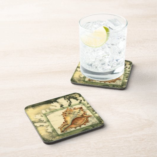 Silhouette Conch Shell Onderzetter (Rechterzijde)