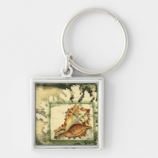 Silhouette Conch Shell Sleutelhanger (Voorkant)