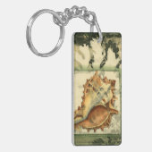 Silhouette Conch Shell Sleutelhanger (Voorkant Links)