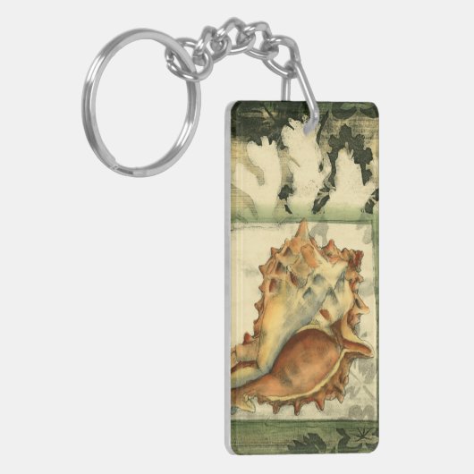 Silhouette Conch Shell Sleutelhanger (Voorkant Links)