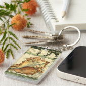 Silhouette Conch Shell Sleutelhanger (Voorkant Rechts)