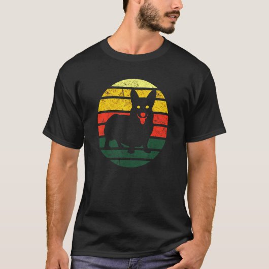 Silhouette Corgi T-shirt (Voorkant)