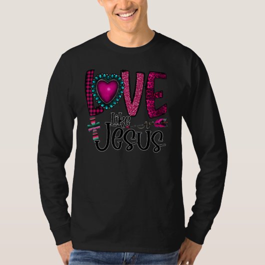 Silhouette Costume Love Like Jesus, Christian Vale T-shirt (Voorkant)