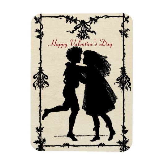 Silhouette Couple Magneet (Verticaal)