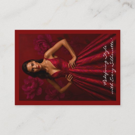 Silhouette Couture (zakelijke kaart) Visitekaartje (Voorkant)