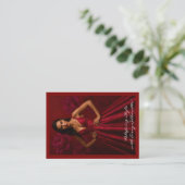 Silhouette Couture (zakelijke kaart) Visitekaartje (Staand voorkant)