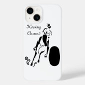 Silhouette Cowgirl Barrel Racing Case-Mate iPhone Case (Achterkant)