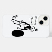 Silhouette Cowgirl Barrel Racing Case-Mate iPhone Case (Achterkant (horizontaal))