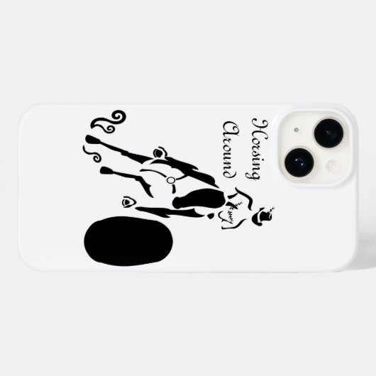Silhouette Cowgirl Barrel Racing Case-Mate iPhone Case (Achterkant (horizontaal))