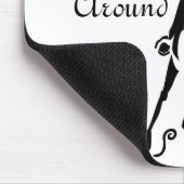 Silhouette Cowgirl Barrel Racing Muismat (Hoek)