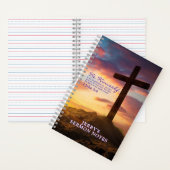 Silhouette Cross Schriftvers gepersonaliseerd Notitieboek (Binnen)