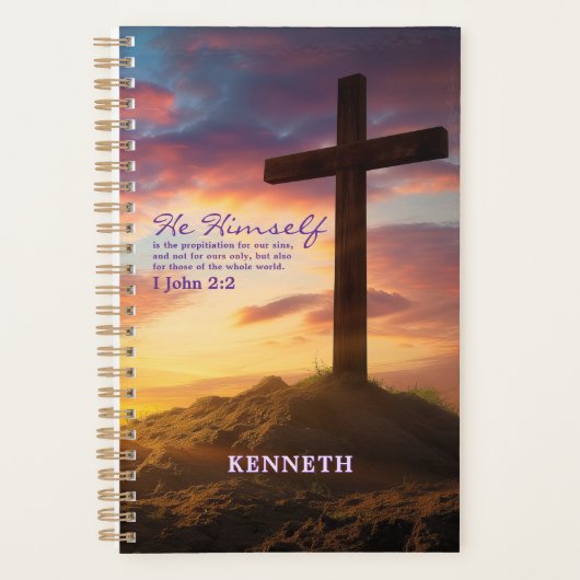 Silhouette Cross Schriftvers gepersonaliseerd Planner (Voorkant)