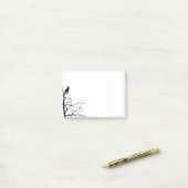 Silhouette Crow Black Bird Natuur Art Post-it® Notes (Op bureau)