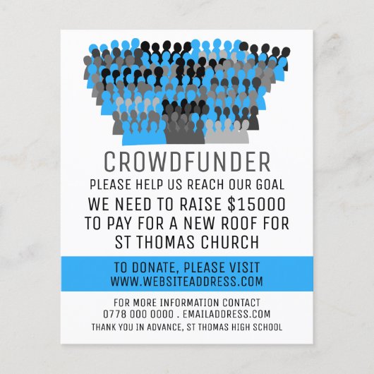 Silhouette Crowd Design, Crowdfunder, Crowdfunding Flyer (Voorkant)